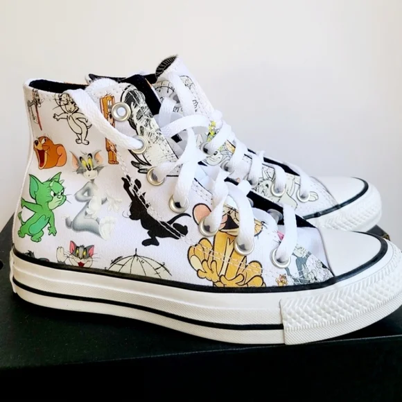 Converse TOM and JERRY High-Top Sneakers - Picture 4 of 9